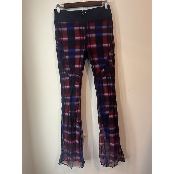 Free People Pants - Free People Movement Womens Flare Yoga Workout Pants‎ Shear Overlay Size Med